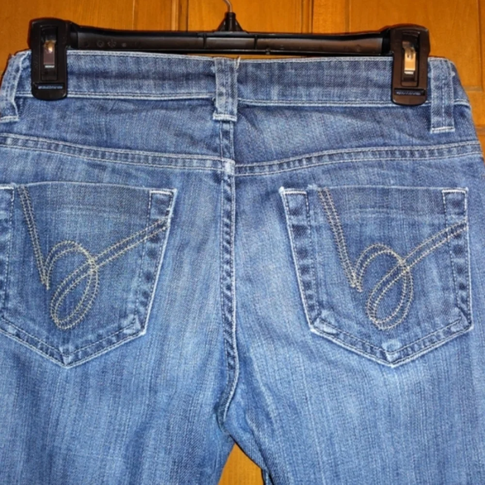 bebe -- vtg denim super flare jeans - Picture 5 of 8